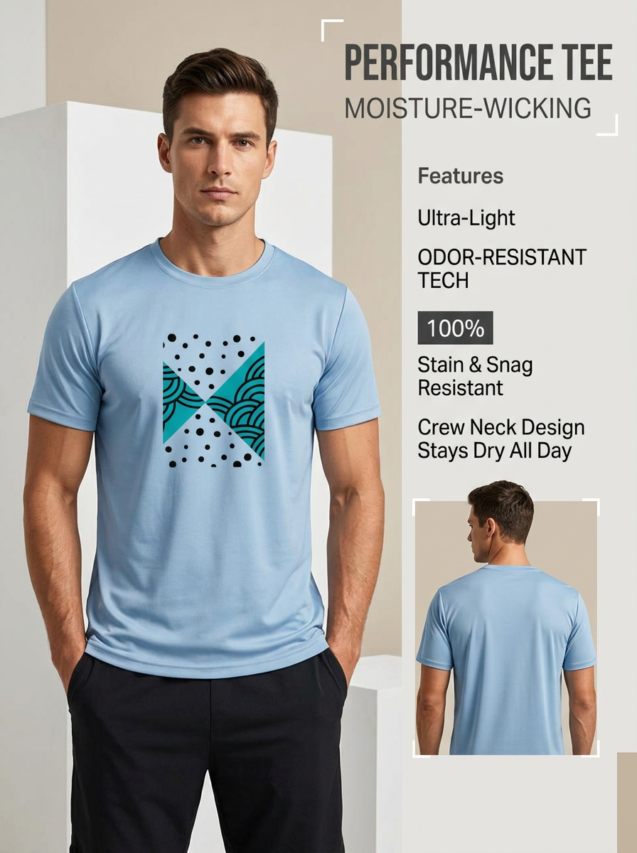 Unisex Performance Crew Neck T-Shirt | A4 N3142