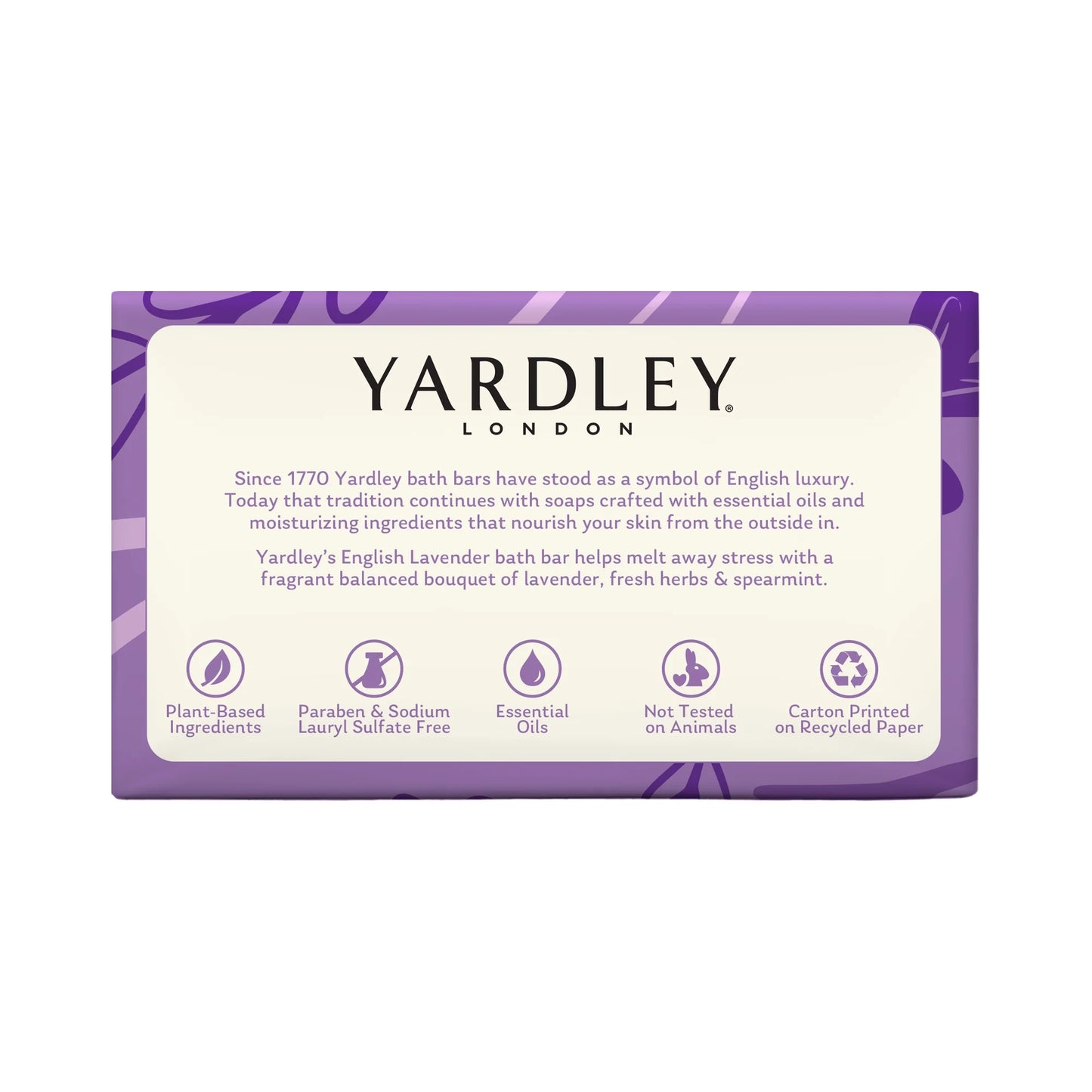 (Pack of 3) English Lavender Nourishing Bath Bar, 4.0 Oz Bar