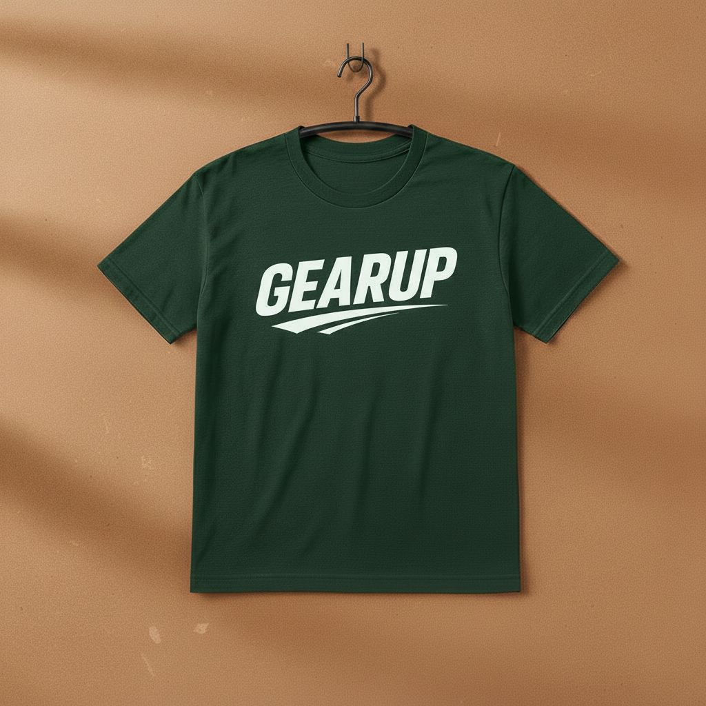 Men's Dark Green GEARUP Swoosh T-Shirt
