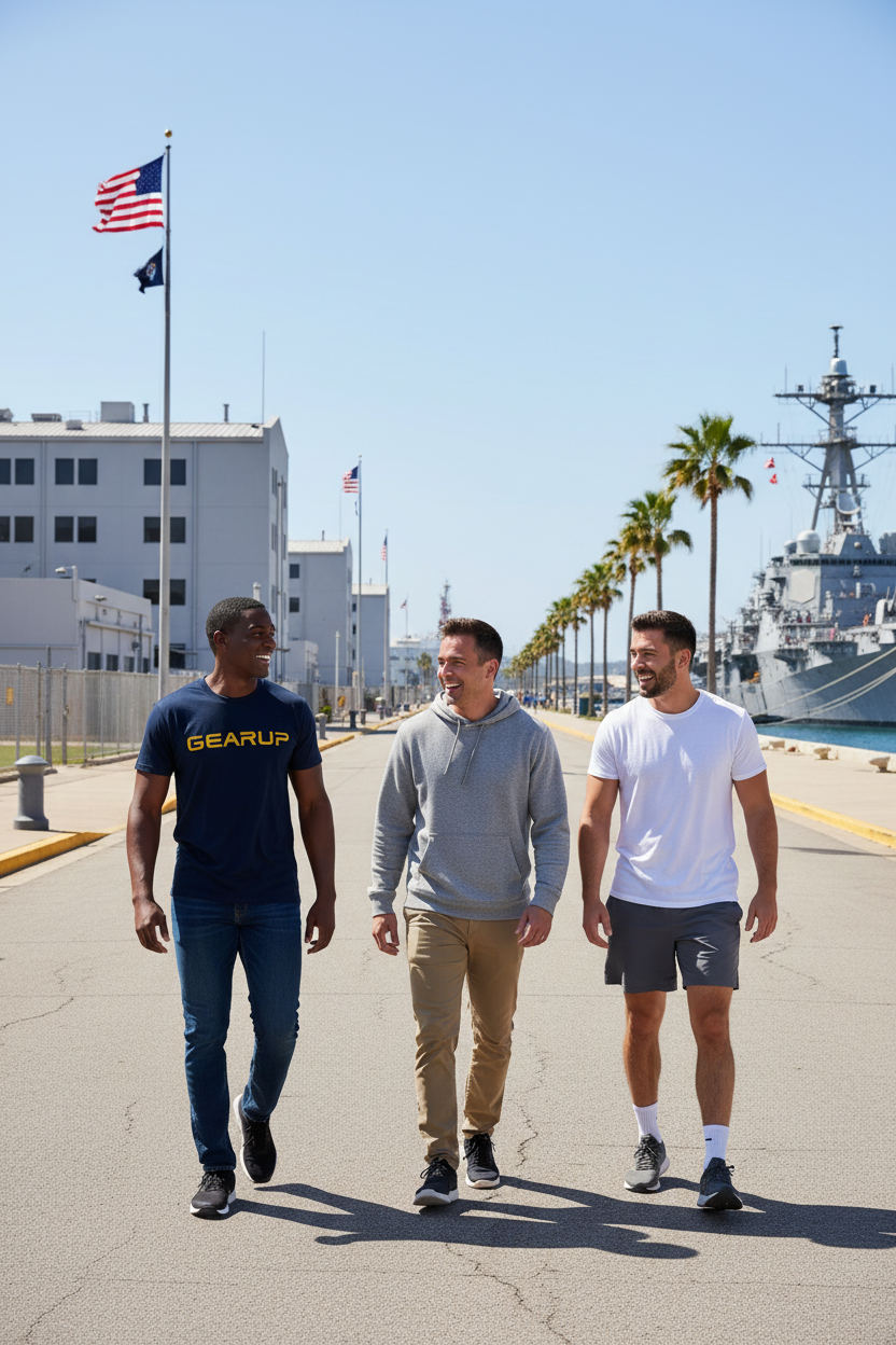 Men's Navy Blue Automotive GEARUP T-Shirt