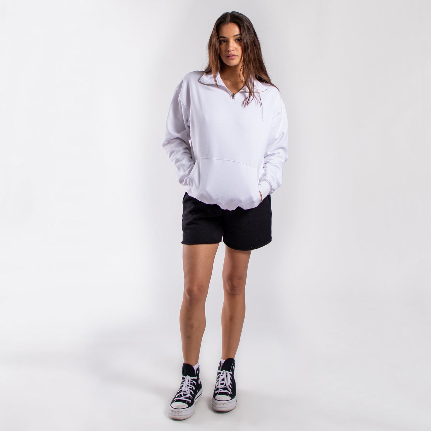 6051 - Women's Quarter Zip Sweatshirt