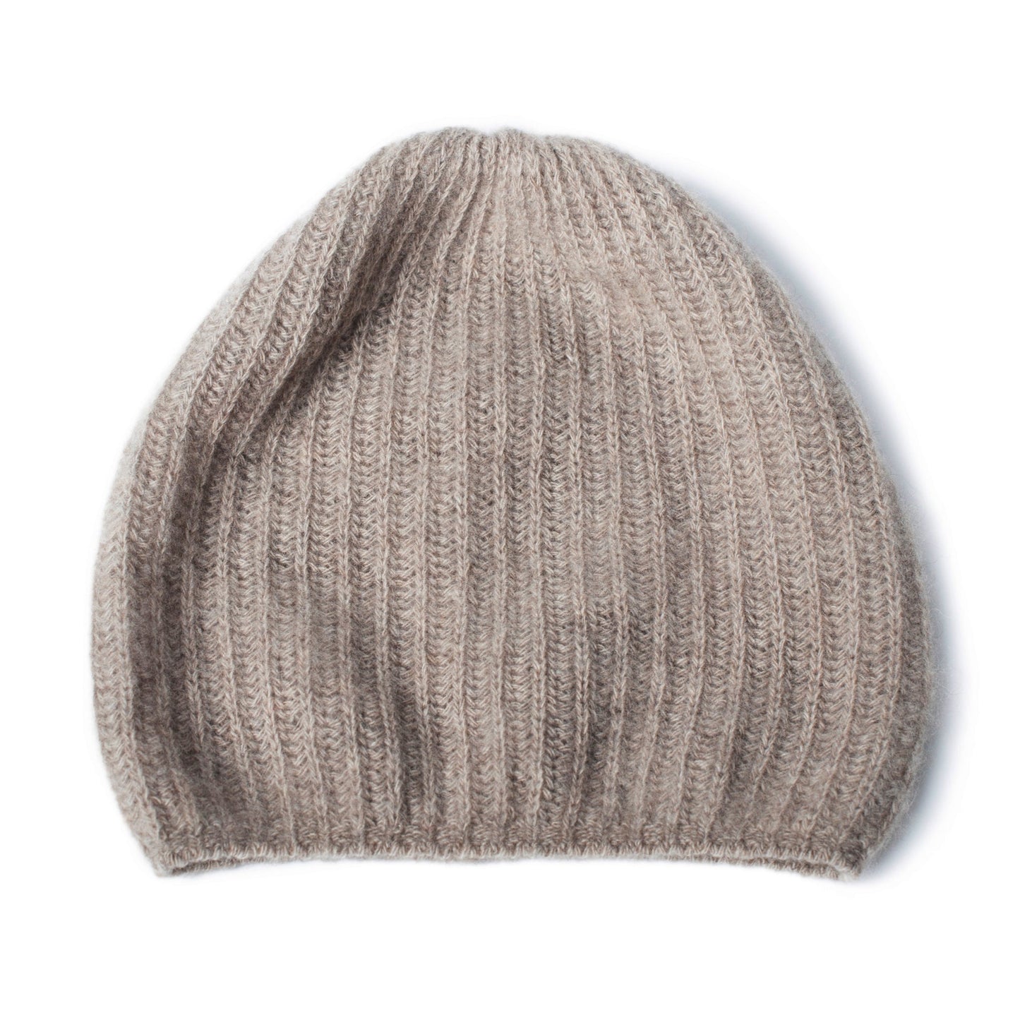 MEN'S CASHMERE SLOUCHY RIBBED HAT