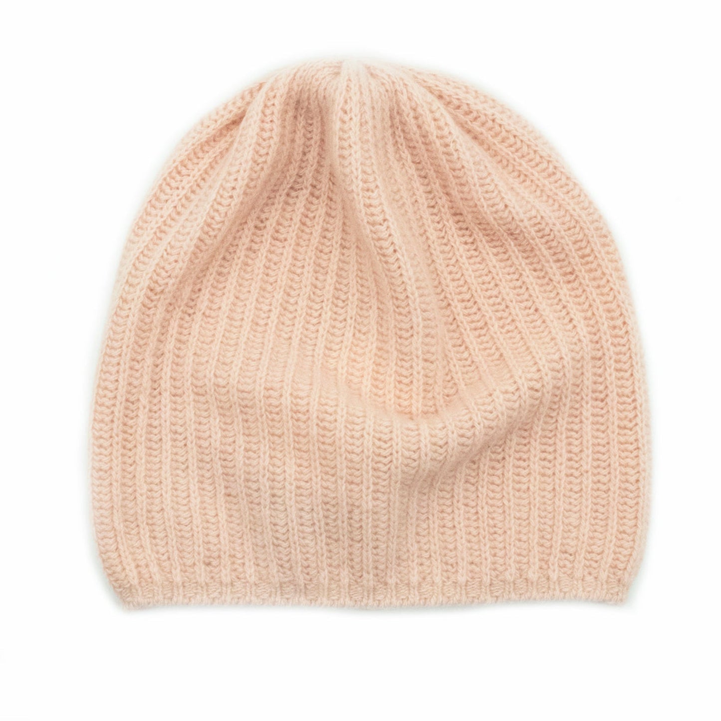 CASHMERE SLOUCHY RIBBED HAT