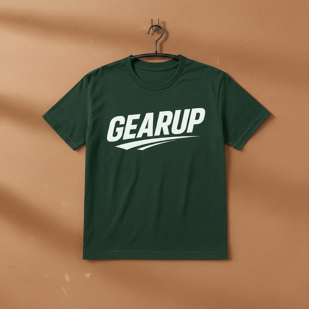 Men's Dark Green GEARUP Swoosh T-Shirt