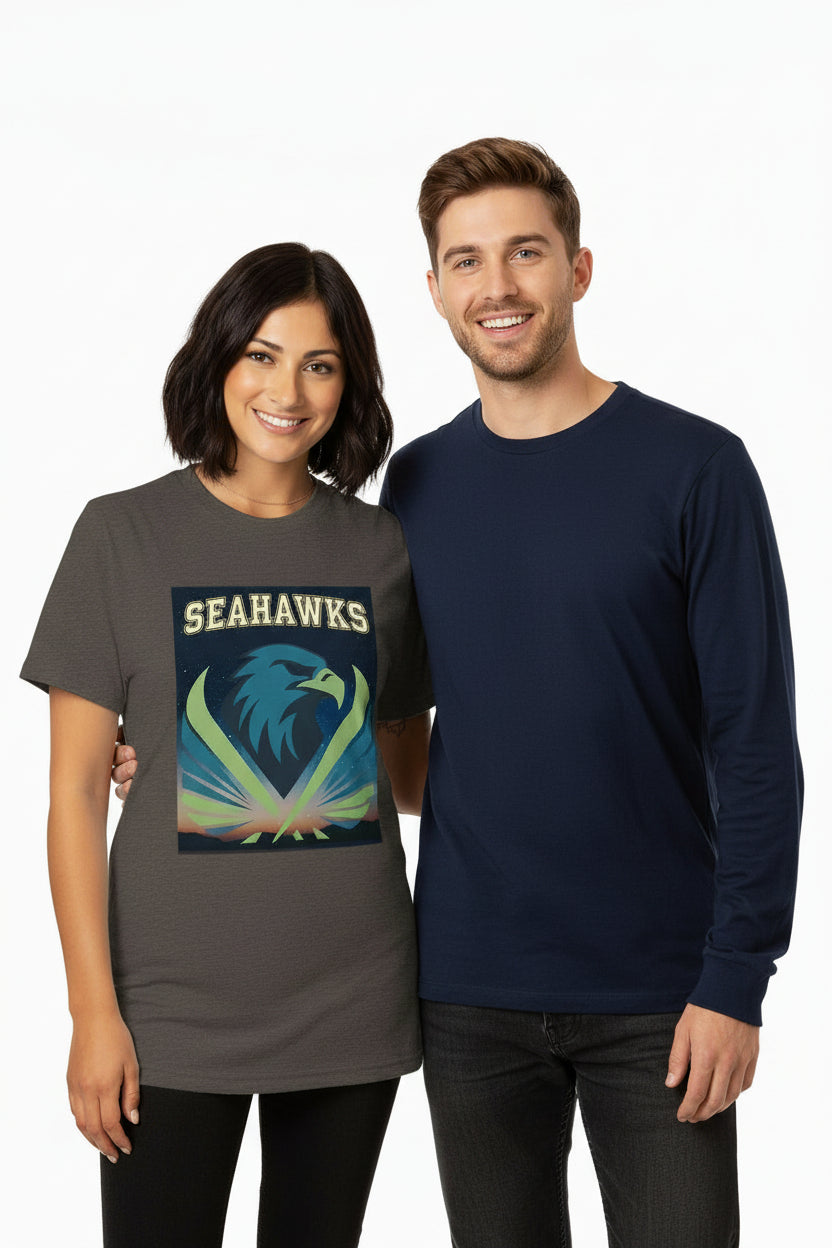 Organic Unisex Seahawks Crewneck T-shirt | Econscious EC1000