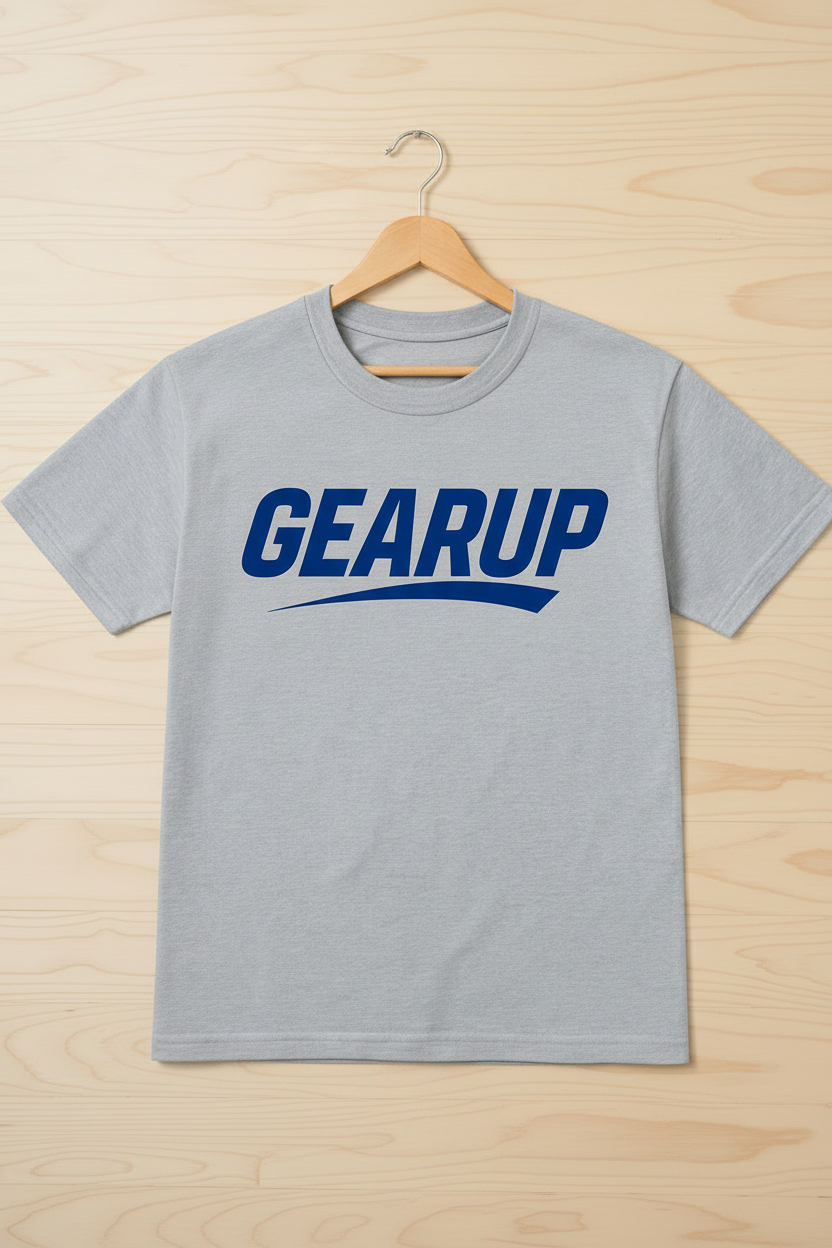 Men's Heather Gray GEARUP Swoosh T-Shirt