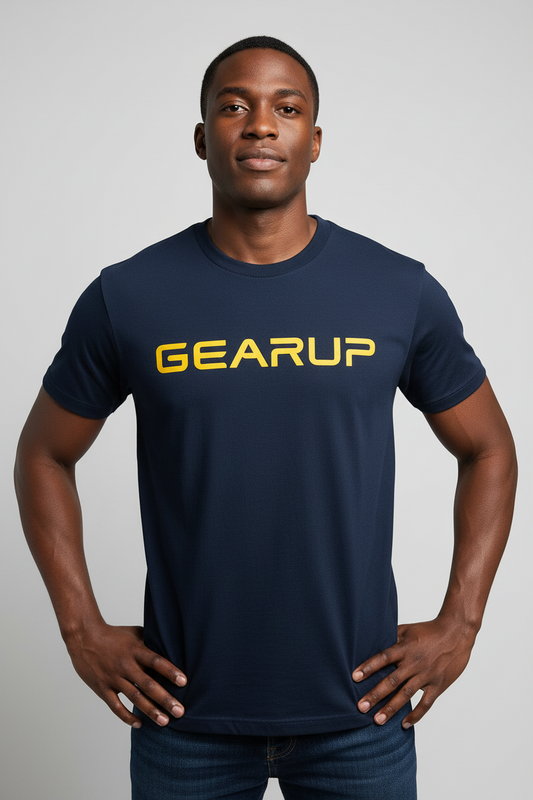 Men's Navy Blue Automotive GEARUP T-Shirt