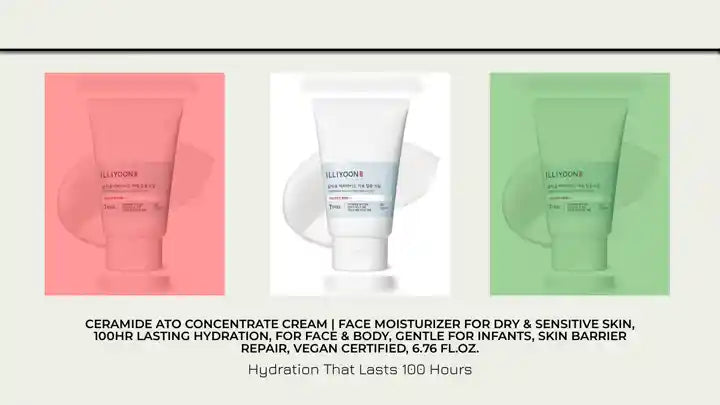 Ceramide Ato Concentrate Cream | Face Moisturizer for Dry &amp; Sensitive Skin, 100Hr Lasting Hydration, for Face &amp; Body, Gentle for Infants, Skin Barrier Repair, Vegan Certified, 6.76 Fl.Oz. by@Outfy