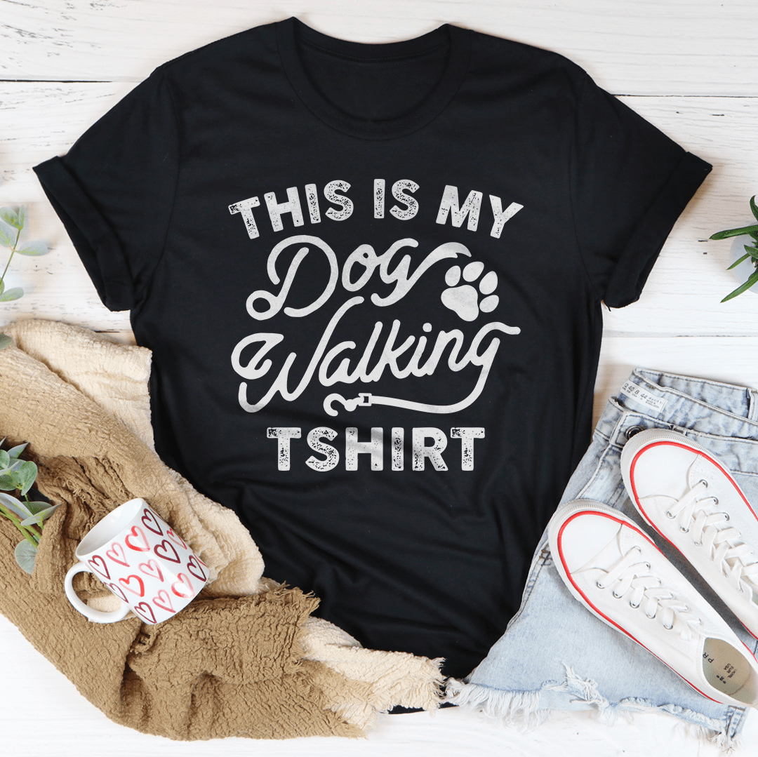 Dog Walking T-Shirt – Gift for Dog Lovers