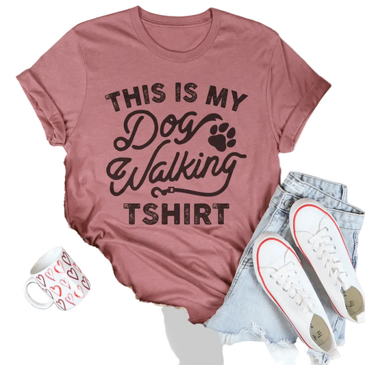 Dog Walking T-Shirt – Gift for Dog Lovers